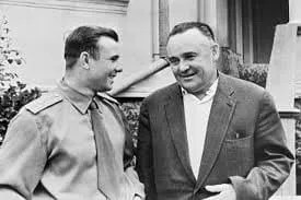 Sergei Korolev and Yuri Gagarin